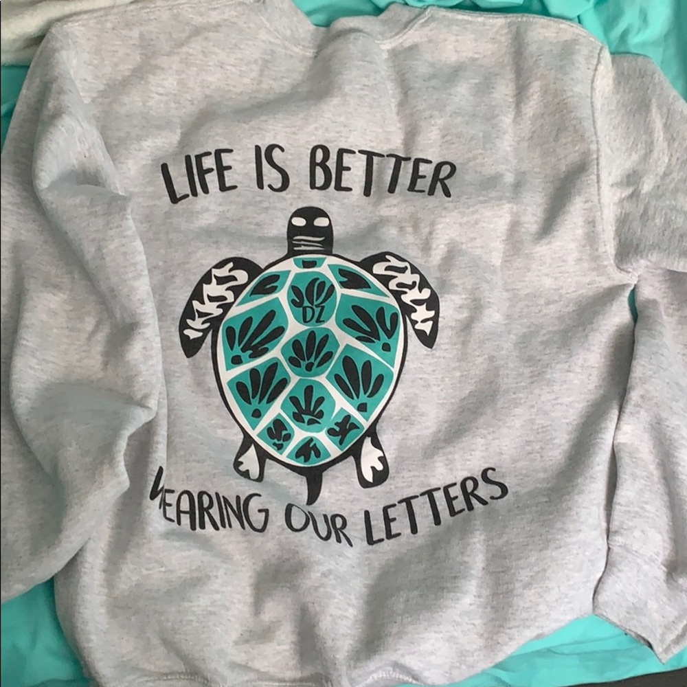 Delta zeta crew neck